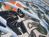Attenzione alle opere d'arte in mosaico di gatti