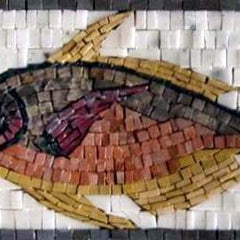 Fish Border Mosaic - Mesh Backing