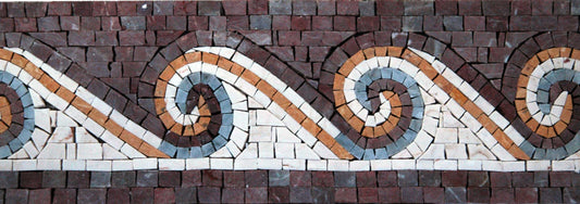 Petra's Sea Waves Mosaic Border