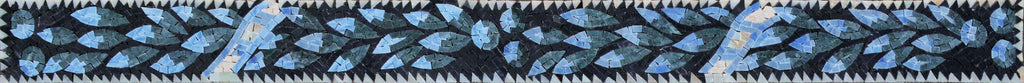 Hojas susurrantes I - Borde de arte mosaico