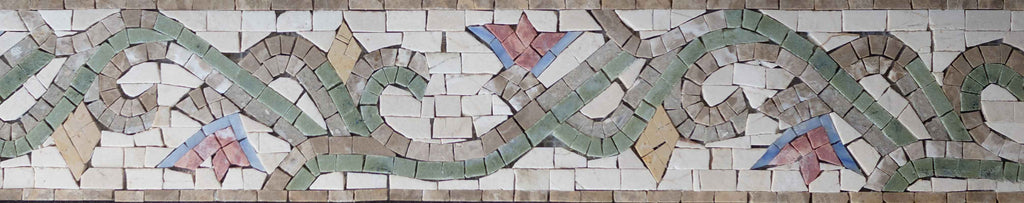 Design de mármore - mosaico de borda