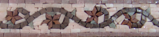 Mythology Flower Vines - Floral Mosaic Border