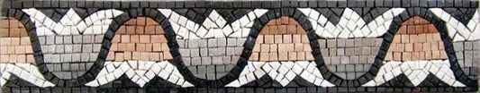 Earthy Tulips - Mosaic Artwork Border