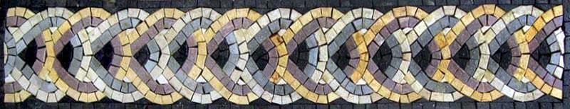 borde de mosaico de enredo fractal