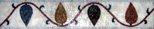 Viti eteree - Bordo dell'opera d'arte a mosaico