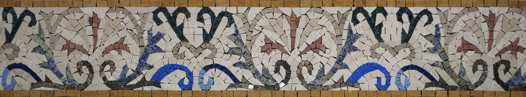 Ayten - Flower Mosaic Art Border
