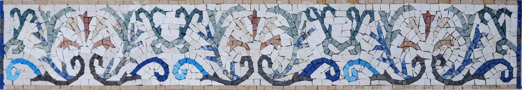 Ayten - Bordo artistico del mosaico floreale
