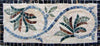 Borda de mosaico floral Coneflowers