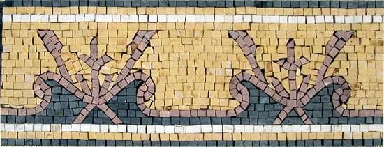 Cítrico - arte em mosaico de borda