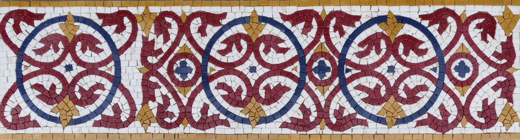borde real - diseño de mosaico