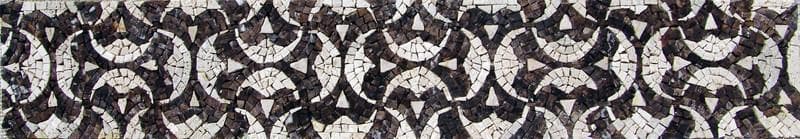 Patrón de mosaico de borde victoriano