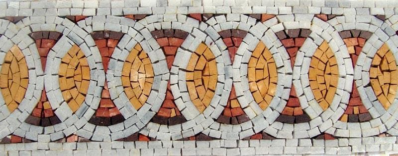Contemporary Border Mosaic Artwork