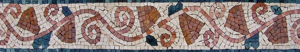 Bordo del mosaico dei fiori della campana
