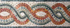 A corda - padrões de borda em mosaico