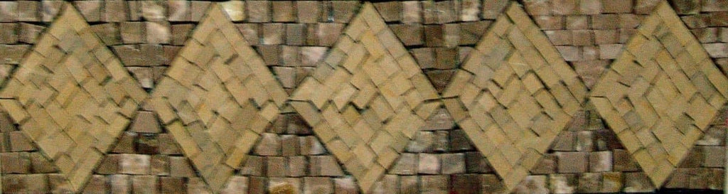 Borda de mosaico de estruturas sem esforço