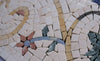 Arte de borde de mosaico - Ramas de árbol giratorias