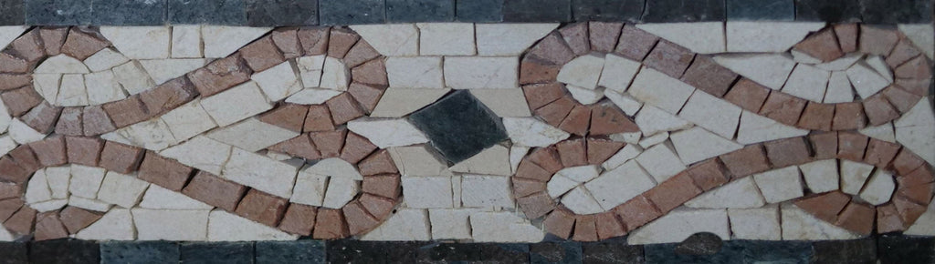 Curly Cues Border Mosaic Tile Art.-Nr