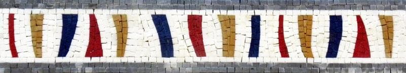 Colorful Abstract Border Mosaic Art