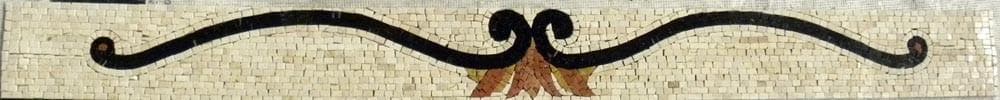 Arte em mosaico de borda de asas