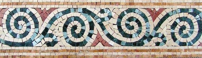 Fenício - Friso em mosaico de mármore