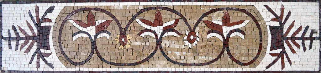 Germano - Mosaico de borde floral