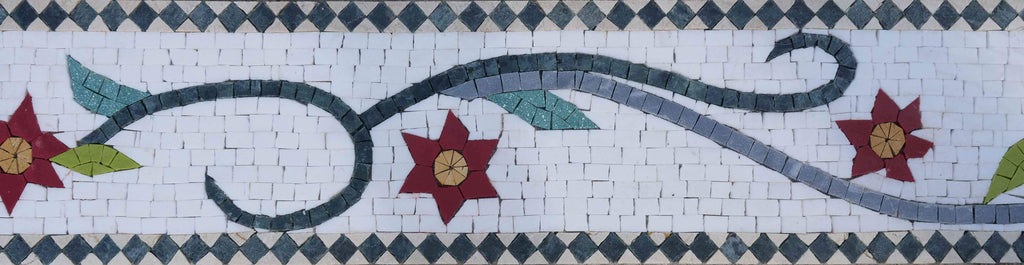 Ilustraciones de mosaico de borde ornamental