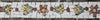 Patrón floral - Borde de mosaico