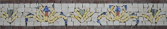 Arabesque Spring Vines Border Mosaic Art