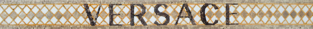 Arte em mosaico de borda Versace