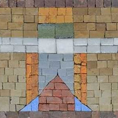 Kilim Patterns Border Mosaic Artwork