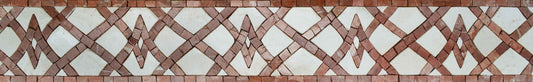 Vintage Checkered Pattern Mosaic Border