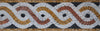 Bronze Spirals Border Mosaic Artwork