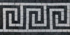 Mosaico con bordo bianco e nero Versace Art