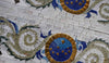 Borde de mosaico floral