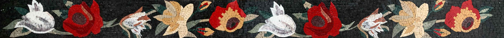 Colorful Flowers - Mosaic Art