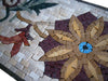 Borda em mosaico - padrão floral