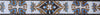 Arte de borda em mosaico - padrão geométrico floral