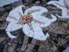Arte del mosaico con strisce di fiori