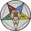 Mosaico de Medalhão Personalizado da Estrela Maçônica do Oriente