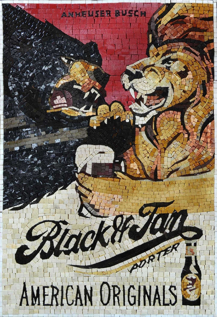 Beer Poster Marble Mosaic