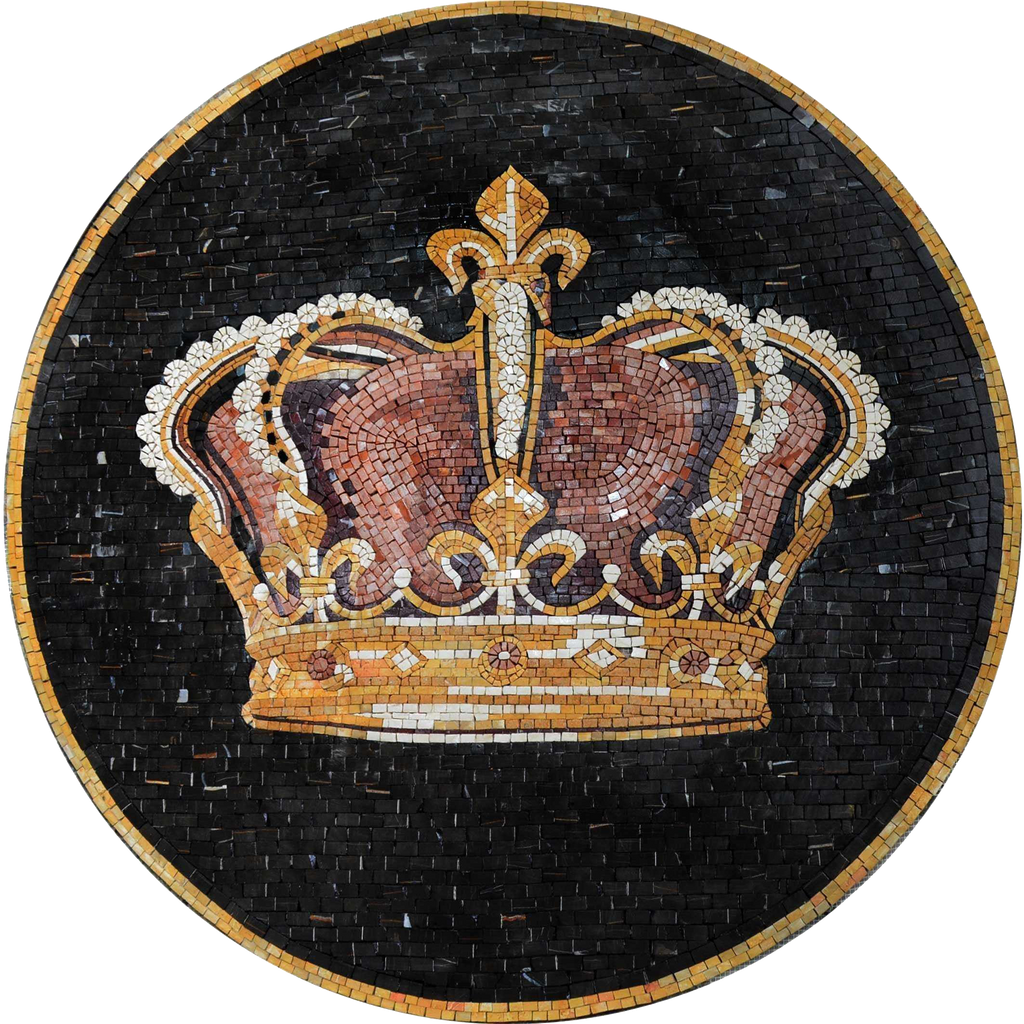 Corona reale - Medaglione a mosaico