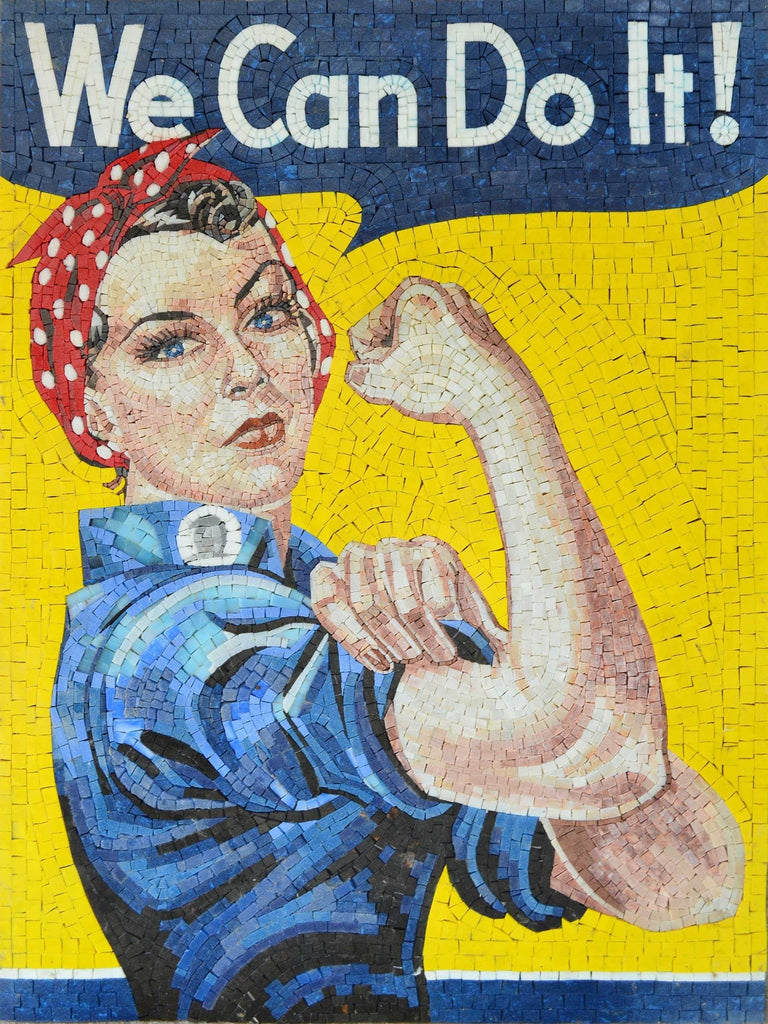 Rosie the Riveter Mosaic Artwork