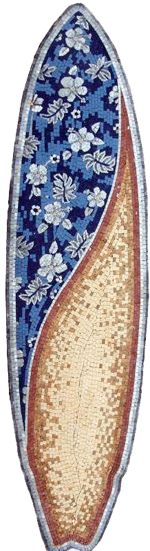 Arte de mosaico de tabla de surf