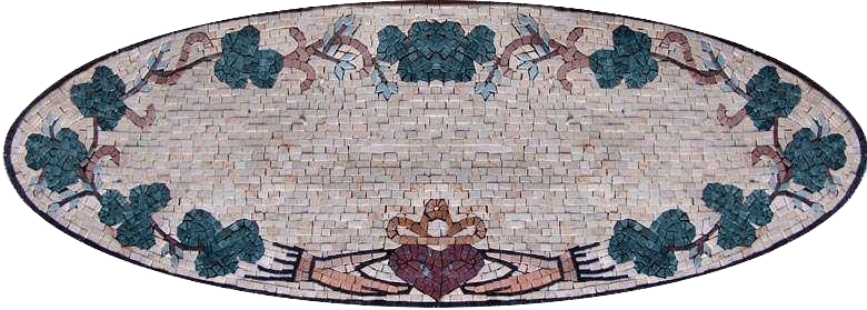 Arte em mosaico personalizada - Irish Claddagh