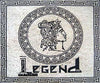 Mosaico de logotipo personalizado