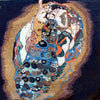 Gustav Klimt A Virgem" - Reprodução em Mosaico"