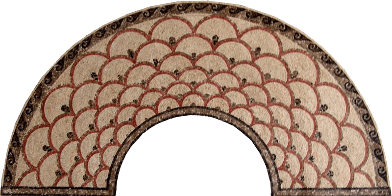 Projetos de mosaico - Mosaico em forma de arco
