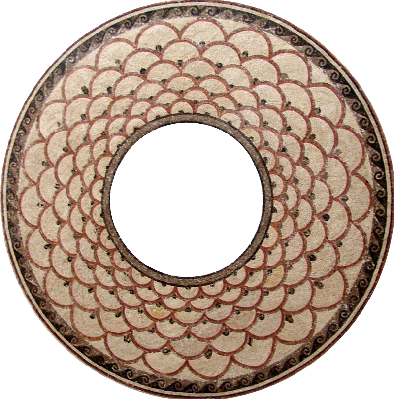 Mosaico de moldura romana - Agatha