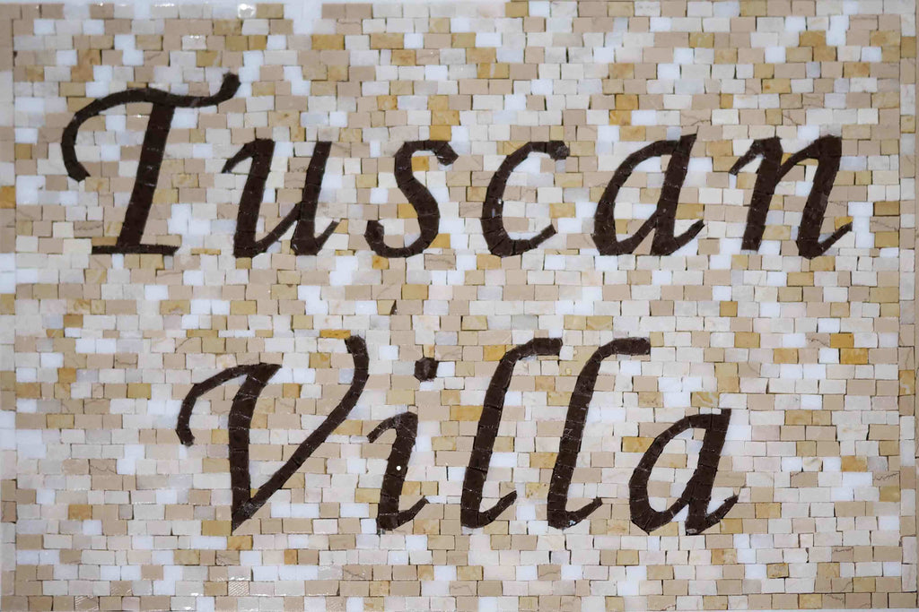 Mosaïque personnalisée - Villa toscane