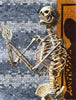 Santa Muerte-Mosaik: Skelettkunst